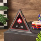 2pcs All In Chip Buttons  Triangle Poker Dealer Button  Double Layer Poker Ch