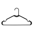 Whitmor Plastic Black Hanger 10 Pk