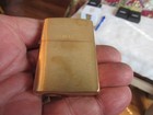 Nos Zippo Solid  brass  brushed Cigarette  lighter Dated J 20