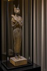 Rare Ancient Egyptian Antique Bastet Cat Goddess Statue Bc Stone Handmade Ankh