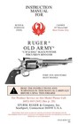 Ruger Old Army Cap And Ball Black Powder Revolver Owners Manual 