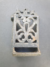 Wall Mount Match Box Holder Cast Iron Vintage