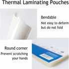 1000 Pack 3mil Clear Thermal Laminating Sheets Pouches Plastic Paper 9  X 11 5 