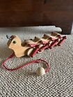 Vintage Children s Pull Toys Solid Wood Made In The U s a 