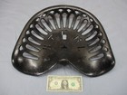 Antique   Vintage  Esterly Cast Iron Tractor Seat Farm Implement