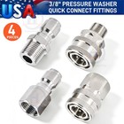 Pressure Washer Quick Connect Fittings Adapter Set 3 8  Npt Male Female Thread