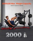 Leg Press Hack Squat Combo Machine Adjustable Lower Body Special For Home Gym