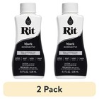  2 Pack  Rit All Purpose Liquid Dye Black 8 Fl Oz - Premium Quality  Free Ship 