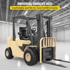 Universal Forklift Seat Pvc Tractor Seat Foldable W  Seat Belt   Armrests