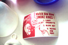 Vtg Gumball Charm Cracker Jack Hk Rare  smokey Joe   Smoking Skull Vending Prize