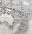 1845 W A   K Johnston Large Antique Map Of The Pacific Australia Nz Usa  70067 