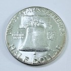 1961 P Franklin Half Dollar 90  Silver Au About Uncirculated Details  8003