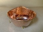Copper Brass Planter Fruit Basket Vintage Hammered Copper Home Accent Kitchen