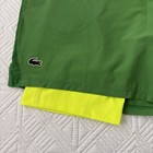 Lacoste Men   s Roland Garros Lined Tennis Shorts Green yellow Size Us Xxl Fr 7 