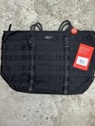 Nike Sportswear Tote  26l  Black White Utility Zipper Bag Gym Travel