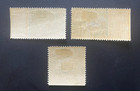 Lot Of 3 Poland 1919 1k Green Wheat Stamps - Imperforate Margin Variety Mh