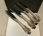 4  Wallace   Grande Baroque  Sterling Handle Butter Knives