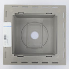 Vinyl Siding Square Standard Mounting Block - Universal Fit - Gray 075