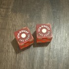 Stardust Casino Dice Pair Las Vegas Matching  5707 Red Craps Dice Free Shipping