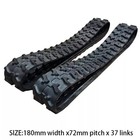 Pair Of Rubber Tracks 180x72x37 Fits 1 Ton Mini Excavator     Free Shipping