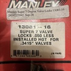 Manley 13081-16 Super 7 Convetional  3415 11 32   050 Less Valve Locks Set Of 16