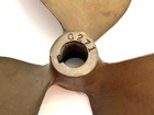 Vintage 3-blade Bronze   Brass Boat Propeller 13x11 - Great Patina