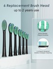 Electric Toothbrush Usb Rechargeable W  6  Brush Heads 5modes