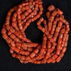 Natural Aaa Red Italian Drum  cylinder Shape Coral  Beads 18-20inc  6-12mm 31 Gm
