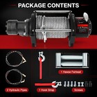 Hydraulic Winch 15000lbs 2 5 x78ft Steel Cable Bmr80 Motor 36 1 Gear Ratio