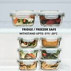 Glass Storage Containers With Airtight Lids  Microwave Safe  30oz  Set Of 16