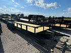 2025 Stanley Trailers 83x18 Pipe Top Open Trailer Utility Trailer Slide In Ramps