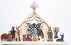 Dollhouse Miniature Christmas Nativity Set 12pc Manger Set 1 12 Scale Ooak New 