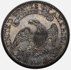 1820 Capped Bust Half Dollar  Large Date  No Knob  Sharp Bu   Rare