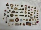 60 Vintage Lapel Pin Estate Lot  Mixed Collection Various  Random Themes Unique