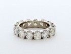 Eternity Wedding Ring Solid 18k Gold Classic Round 5 50 Ct Natural Diamond F Vs2