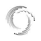 Really Great Stencils  Spiral Dot Swirl Stencil  6x6   Energy  Circular  Frame