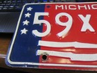 Rare 1976 Sheriff police Michigan License Plate Hard To Find-excellent Condition