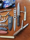Pocket Knife Lot Folding Knives Mixed Brands Blades Vintage   Now 