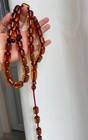 Islamic Prayer Bakelite Fire Amber Rosary 14x19mm 33 Beads tasbih misbaha tesbih