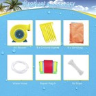 21ft Commercial Inflatable Bounce House Tropical Water Slide Combo Outdoor Yard