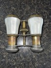 Antique Chevalier Paris French Opera Glasses Binoculars Mother Of Pearl On Brass