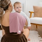 6-pack Baby Burp Cloths Large 6-layer Cotton Ultra Absorbent Mauve Gift Set