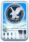 2023 W Silver Eagle Proof Ngc Pf70 Ultra Cameo - White House Core - Trump Label