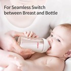 Pigeon Silicone Nipple  l  With Latch-on Line   6months   4ps  Natural Feel