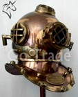 Antique Scuba Sca Divers Diving Helmet Us Navy Mark V Deep Sea Marine Diver Gift