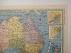 1956 Antique Australia   New Zealand Atlas Map Hammond s Reference World Atlas
