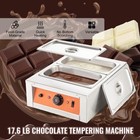 Chocolate Tempering Machine Chocolate Melting Pot 17 6 Lbs 2 Tanks