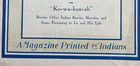 1906 Indian School Journal Pueblo Navajo Apache  lo  Native American Book