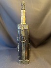 Vintage Moroccan Tribal Wood  Metal And Bone Gun Powder Flask Replica