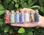 Genuine Gemstone Chips In Large 2  Display Bottles   aaa  Crystal Chip Bottle 